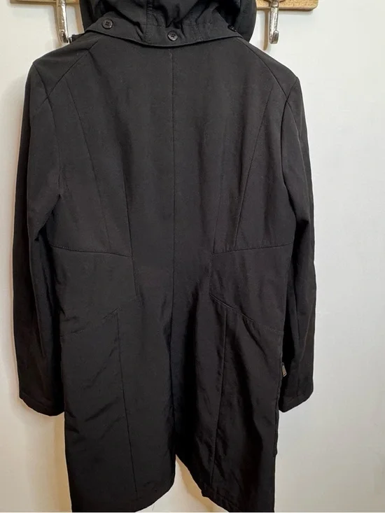 MICHAEL Michael Kors Black Hooded Raincoat - Picture 2 of 6